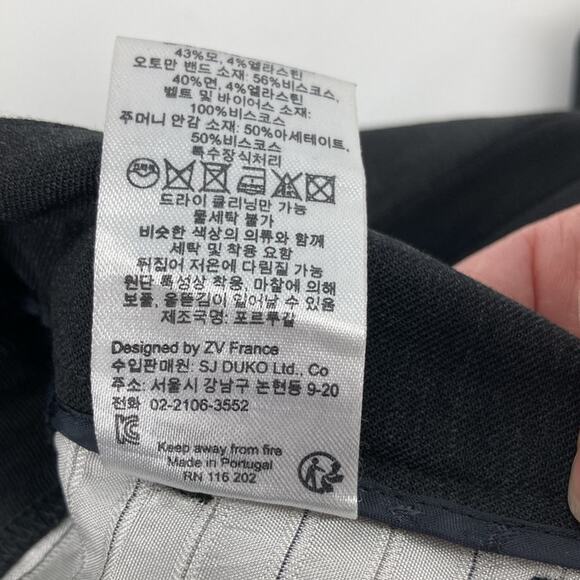 Zadig & Voltaire Womens Gray Wool Cropped Flat Front Dress Pants 34 US Size XS - Picture 13 of 16